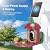 Minikey Smart Bird Feeder with Camera Outdoor Birdhouse: AI Identifies 11000+ Species, 2K HD with Arrival Alerts, Attracts Hummingbirds, Solar Powered, Gifts for Bird Lovers Mom Dad