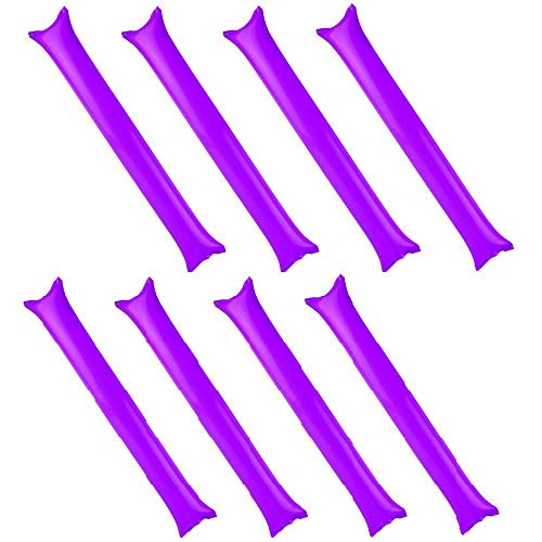Creatyi 40 PCS Thicken Bam Bam Thunder Sticks Cheering Sticks Cheerleading Cheering Sticks for Sports Cheers Ball Dance Basketball Football Noisemakers (Purple)