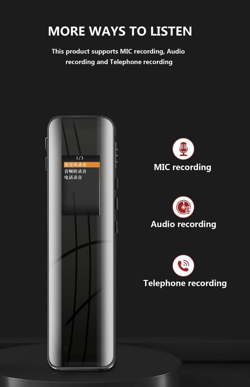 ARTSZY Cyfrowy rejestrator aktywowany głosem Nagrywanie z szybkością 1536 kb/s Nagrywanie audio z możliwością ładowania i ochroną hasłem