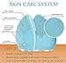 Tsuperb Silicon Face Cleansing Brush Electric Sonic Facial Face Scrubber Silicone Waterproof Safe Use Anti-Aging Facial Massager, Exfoliate Smooth Deep Cleansing Skin Care (Blue)