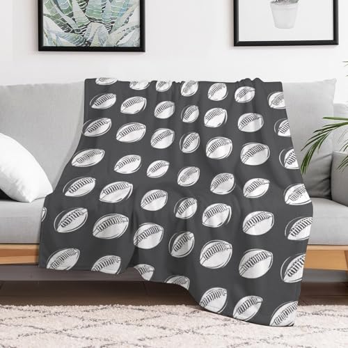 Anceky Football with Uniform Spacing-30, Christmas Throw Blanket, 30"x40" Soft Throw Plush Flannel Blankets - Image 4