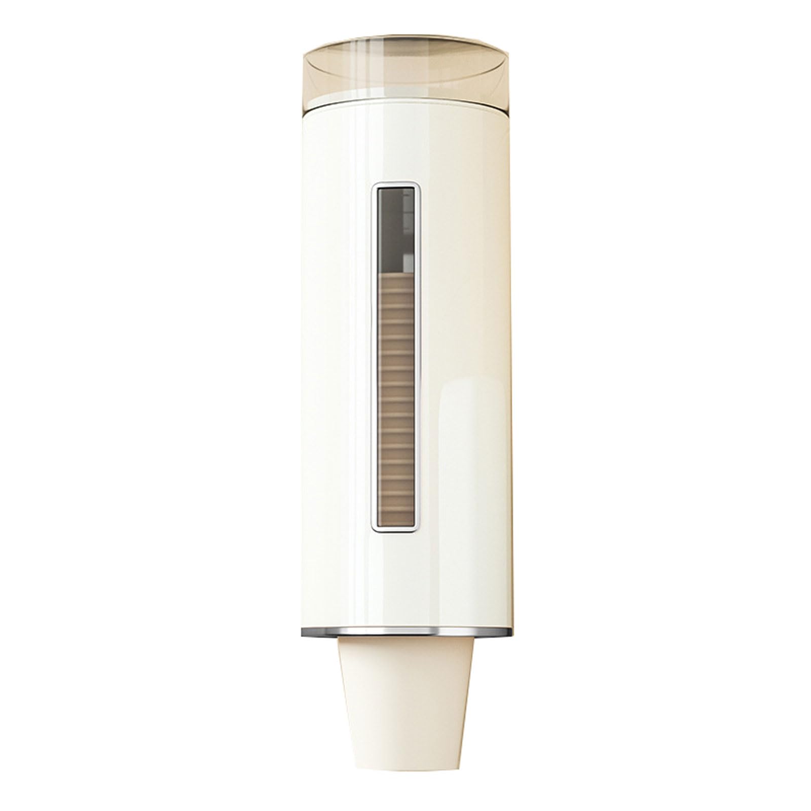 Dispensador de vasos de papel desechables,hecho de plástico respetuoso con el medio ambiente,resistente al agua y al polvo,Diseño de montaje en pared-gran capacidad,para oficina, restaurante, hospital