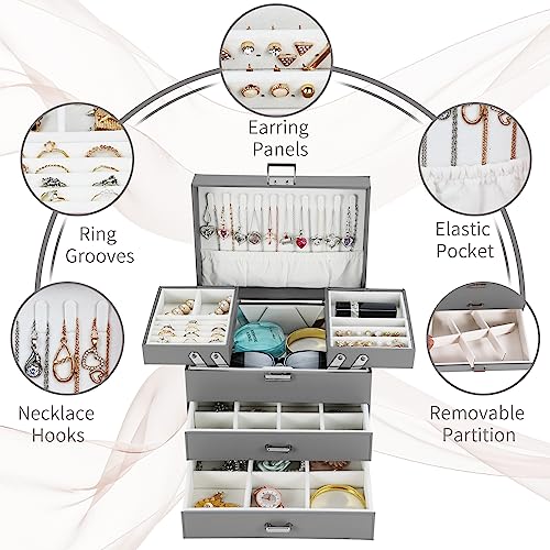 Dajasan Jewelry Holder Organizer Box, Jewelry Boxes For Women Girls thumb #3