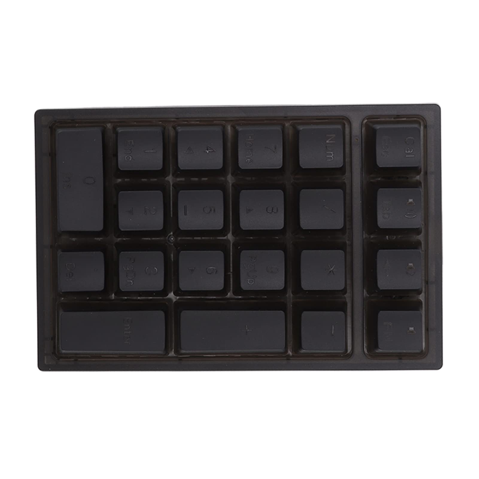 Lazmin112 Pavé Numérique Mécanique Compact à 21 Touches avec Rétroéclairage RVB pour Ordinateurs Portables et Claviers Compatibles à 87 Touches (Black)