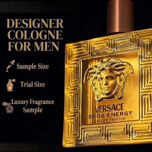 Versace Eros Energy Mini Cologne for Men, Yellow EDP Splash 0.17 oz, Sample Size - image 5