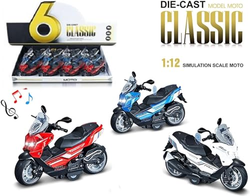 Image of Police Motorcycle Toy - Pull Back Motorcycle Toys, Tiny Gift with Music Lighting, Latte Motorcycles Toy for Kids Boys Age 3-8 Year Old [Multicolor] (PALSAR RX120-Multicolor)