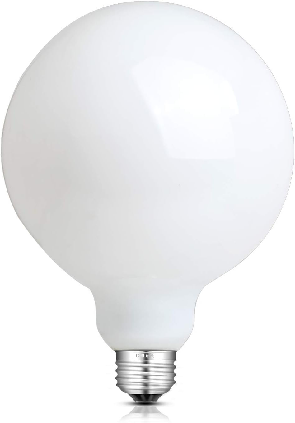 CRLight G40 LED Replacement Bulbs, 10W Dimmable Large Globe Light Bulbs, 80W Equivalent 800LM 4000K Neutral White, G40 / G125 Size, Vintage Edison Style with Opal Milky Glass & Smooth Dimming,E26 Base