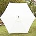 Sunnyglade 7.5' Patio Umbrella Outdoor Table Market Umbrella with Push Button Tilt/Crank, 6 Ribs (Beige)