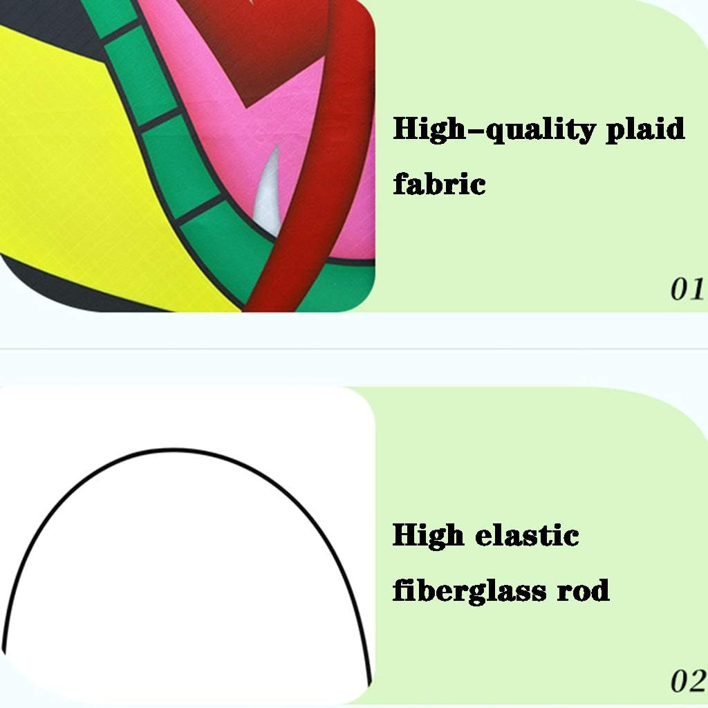 Adult Kite Giant Domineering Creative King Cobra Kite Outdoor Large Flying Kite with Long Tail Easy to Fly in the Breeze Gift(Size: 2.3ft+49.2ft tail+328ft line) (2.3ft+49.2ft tail+853ft)