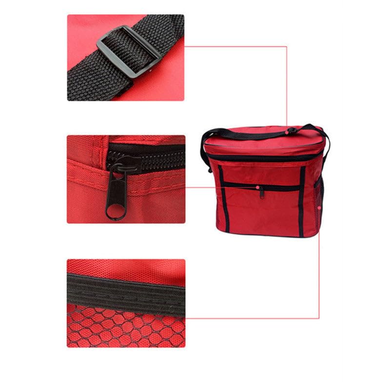 Borsa termica portatile per picnic, borsa termica per alimenti, borsa termica per viaggi all'aperto e picnic (tessuto Oxford)