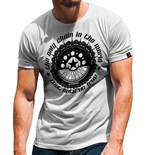 T-shirt motocross blanc respirant XXXXXL haut moto grande taille lettrage allemand