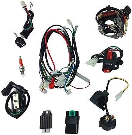 Complete Wire Harness Set for 50cc 70cc 90cc 110cc 125cc Chinese Electric Start ATVs Quads GY6