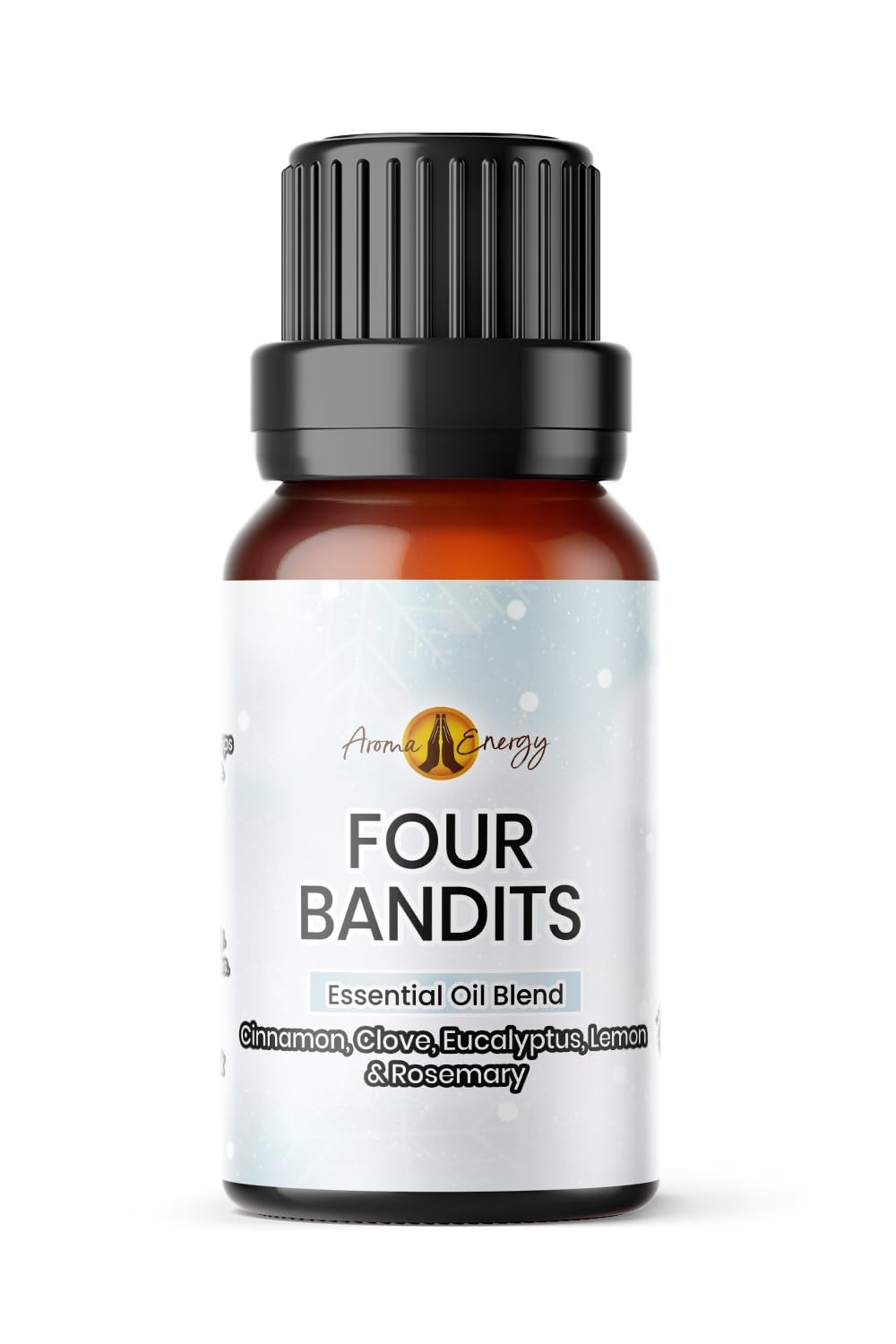 Four Bandits Essential Oil Blend 10ml | Cinnamon, Clove, Lemon, Rosemary & Eucalyptus Pure Oils | Aromatherapy, Christmas Oils for Diffuser, Burner, Candle Making Fragrance