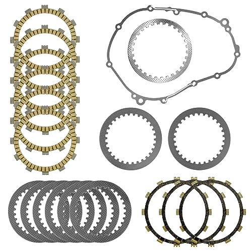 Caltric Clutch Friction Steel Plates Kit Compatible with Yamaha FJ09 FZ09 2017 / MT09 MT-09 2018 2019 2020