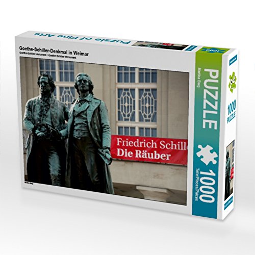 CALVENDO Puzzle 1000 Teile – Goethe Und Schiller Denkmal Weimar, 64x48 Cm, Premium-Qualität Aus Europa