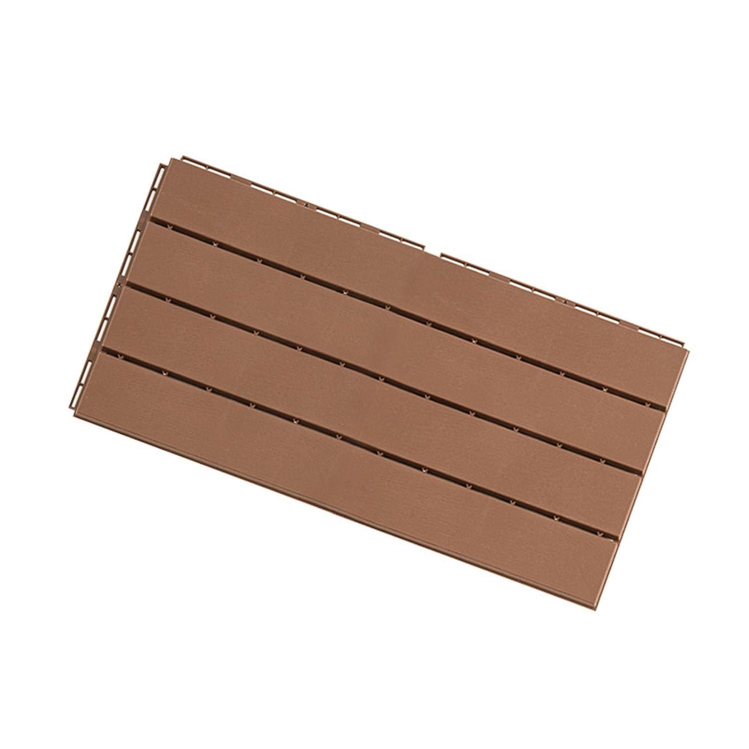 Dalles et lames de terrasse en composite, La plate-forme composée en bois de verrouillage couvre de tuiles plusieurs tailles multicolores 7 PCs(Braun,D)
