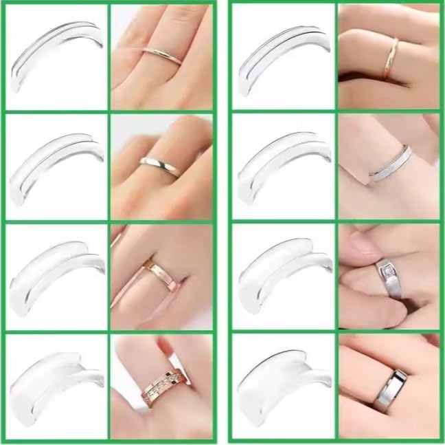 GLORILUX Ring Sizer Uk - Adjuster for Loose Rings - Tightener for Loose Rings - Invisible Transparent Ring Adjuster - 2mm to 5mm - Resizer - Image 5