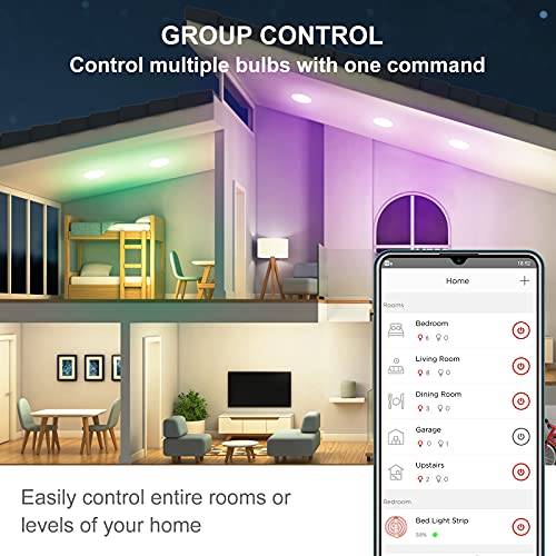 Sengled 1518120092 Smart Light Bulbs, Updated Ffs Smart Bulb That Work With Alexa, Google, Smart Recessed Light Bulbs 65W Equivalent, 7.5W, Color Changing Light Bulb, 2.4Ghz Wifi Only thumb #5