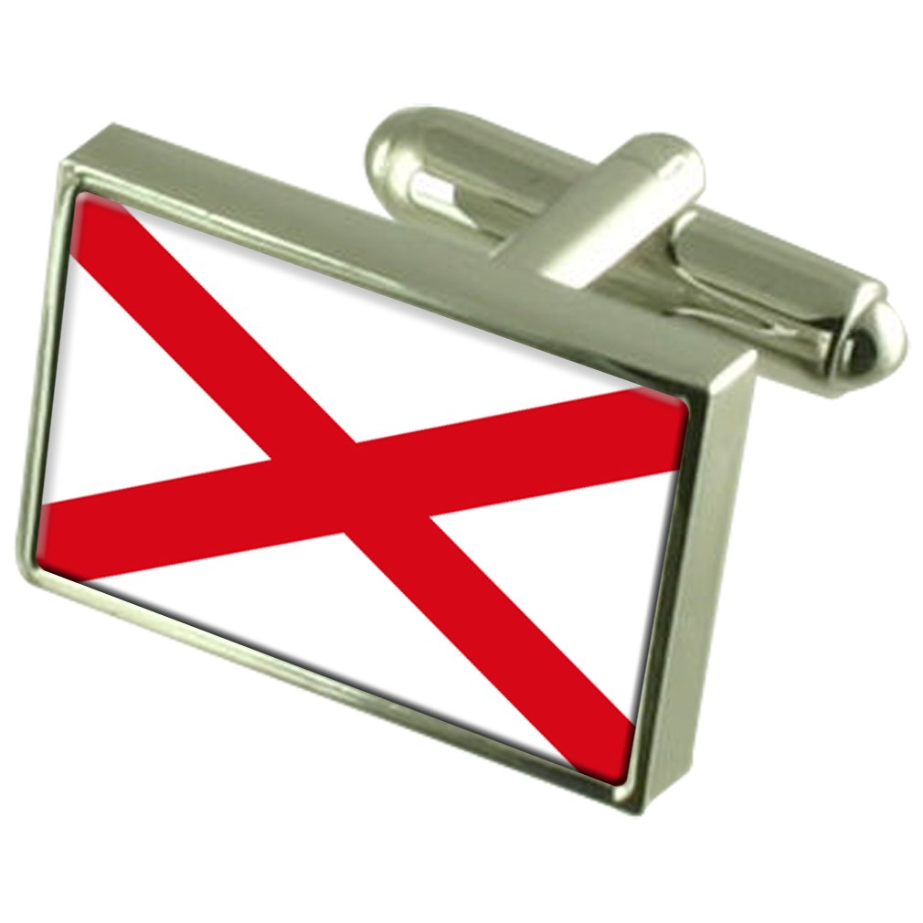 Select Gifts Men's None St Patrick’s Cross Flag Cufflinks Pouch