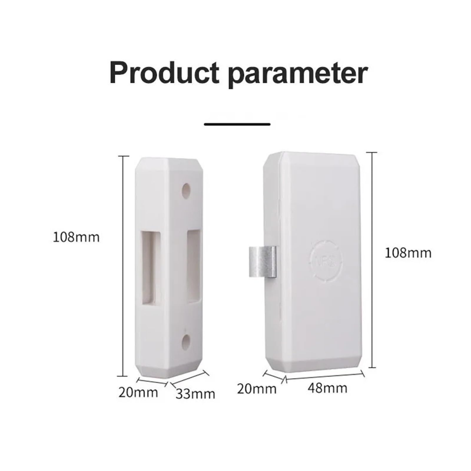 Bezkluczykowy zamek do szuflady Dowód osobisty/pilot z aplikacji Tuya Zgodny z Bluetooth Inteligentna szafka Szafa na dokumenty Niewidoczny przełącznik blokady(White EM Card Unlock)