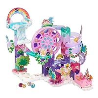 VTech Marble Rush Petal Power, Construction Set for Kids, 96 Building Pieces & 6 Marbles, Interactive Flower Themed Marble Run, Imaginative Play, Suitable For 4, 5, 6+ Years, English Version