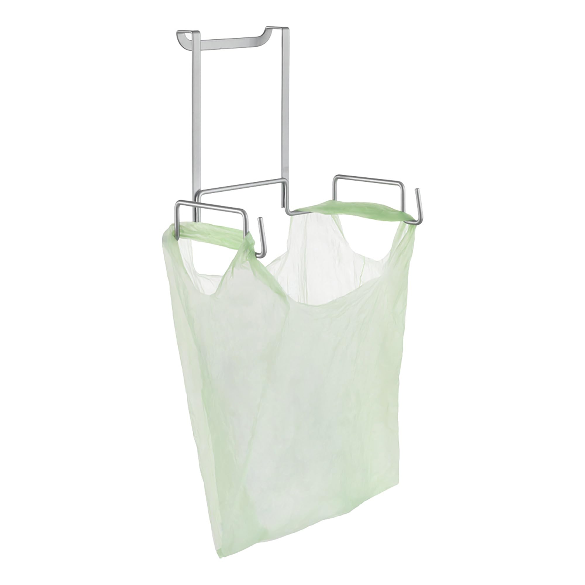 Metaltex Metallic Grey Galileo Hanging Bag Hanger 21X14x19 Cm