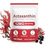 Astaxanthin Ergänzungen, Premium Astaxanthin extrahiert unterstützt Augen, Gelenke, innere Zirkulation & Hautgesundheit - Natürliche Anti-Aging-Formel, Nicht-GVO-Gluten