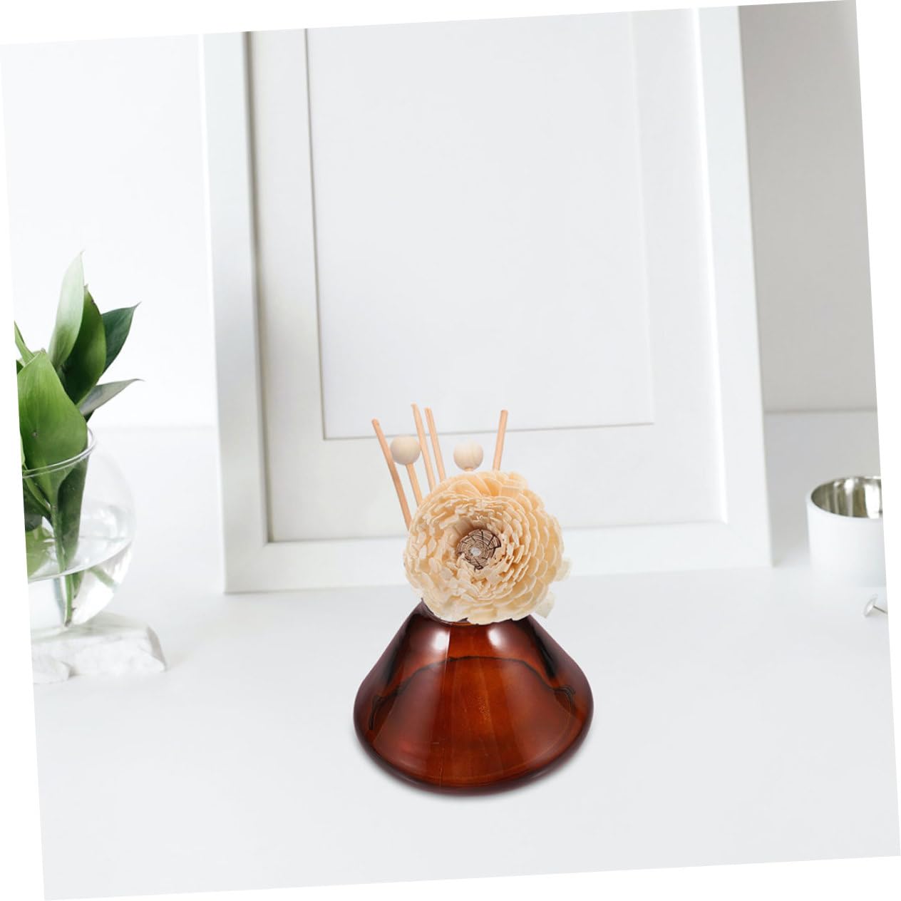 Ciieeo 2pezzi Bottiglie Diffusore Aroma Ricaricabili Trasparenti per Oli Essenziali e Profumi Decorativi