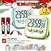 Antonki 2 Pack Classroom Timers for Kids Teachers, Magnetic Countdown Digital Kitchen Timer for Cooking, Study, Exercise, Games, Time Mangement - Loud/Silent Mode - Battery Included