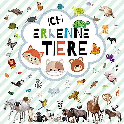 Ich Erkene Tiere: Treffen Sie Tiere Lerne Ttwas über Tiere, Ein Buch Für Kinder Von 2-6 Jahren (German Edition)