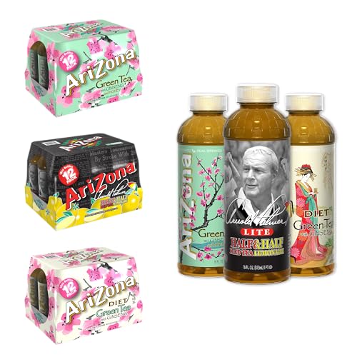 AriZona Iced Tea Variety Bundle 16oz, 36 Bottles