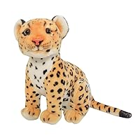 APPCRFM Cute Leopard Doll, Leopard Plush Doll, Stuffed Animal Plush Toy Pillow, Animal Theme Party Decoration Dolls, Soft Toy Gift for Kids, 23cm