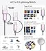Temdan for Travel Essentials,3 in 2 USB C Cable for Apple Watch Charger/iPhone 17 Charger/Lightning,Multi Charging Cable Cord,Vacation Camping Essentials,Portable Designed for iWatch &iPhone 16-12-4FT