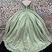 Ftupza Mint Green Lace Quinceanera Dresses Beading Puffy Tulle Prom Ball Gown Princess Sweet 16 Dresses Luxury Vestido De 15 Años 2