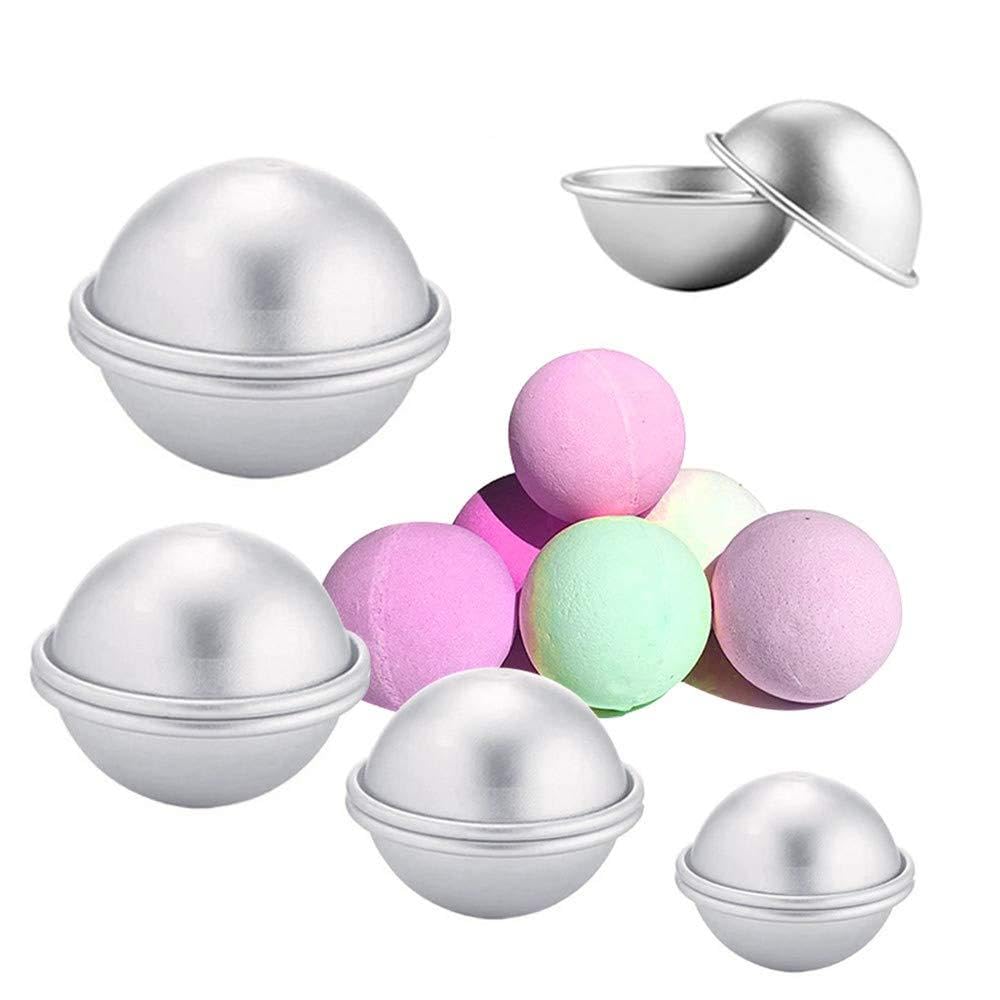 Bath Bomb Moulds Set 10/12/14/16 Pieces - Stylish Different Shapes DIY Bath Bomb Mould,Round Shape,Scallop Shape,Shell Shape,Starfish Shape,Petal Shape (10pcs)