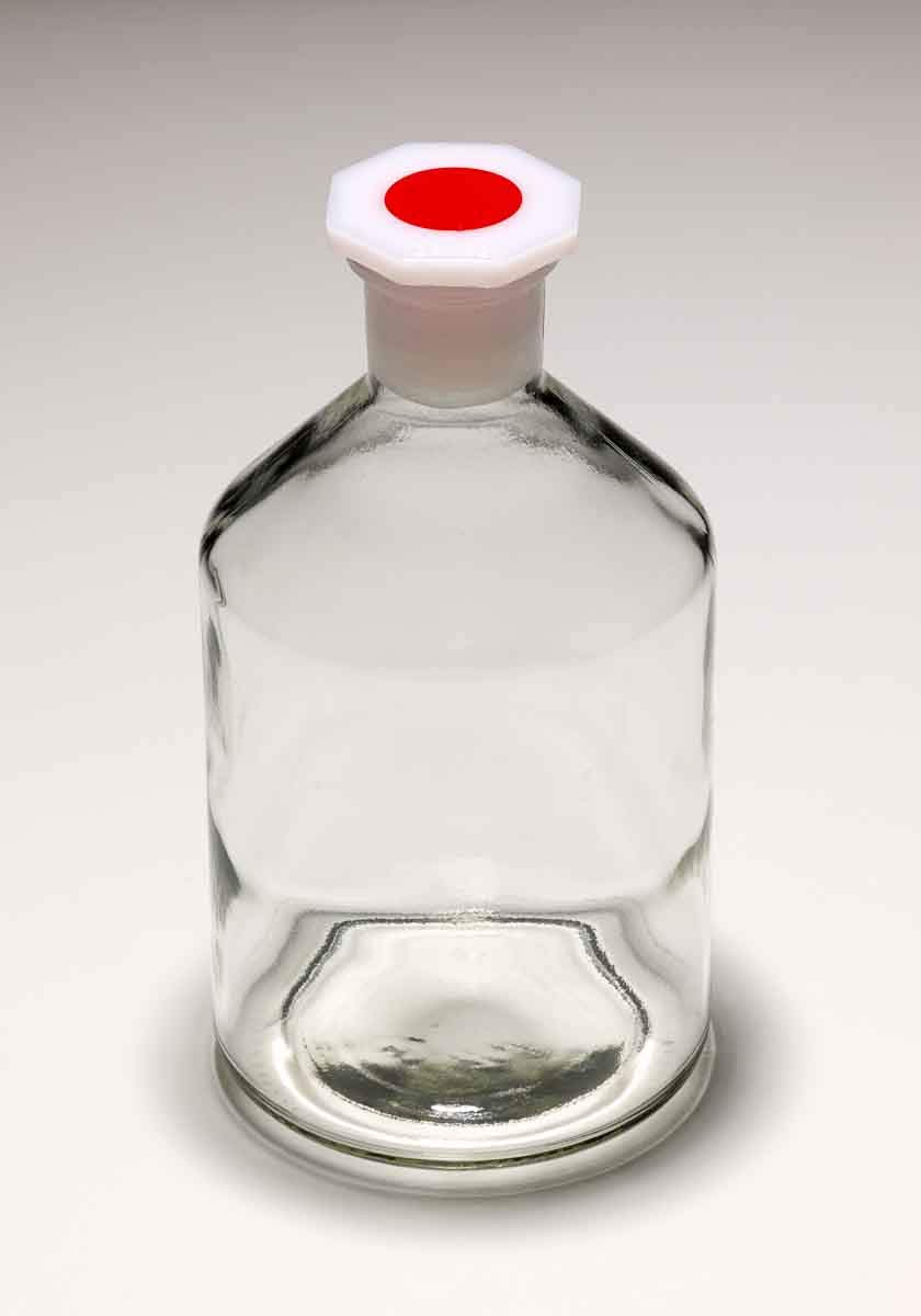 RS PRO Glas Laborflasche 100ml, Ø 52mm Reagenzflasche Enghalsig, Packung a 10 Stück