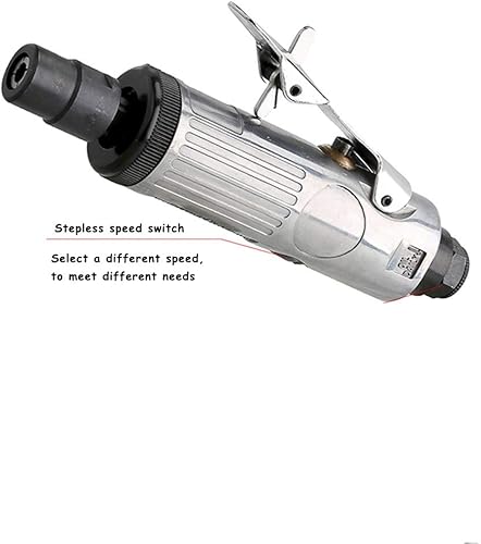 Miniatura 4 de CILEONBE Amoladora neumática de 14 pulgada, velocidad libre de 25,000 RPM, pinza de 14 pulgadas (0.236 in) y 18 pulgadas (0.118 in), tamaño mini y