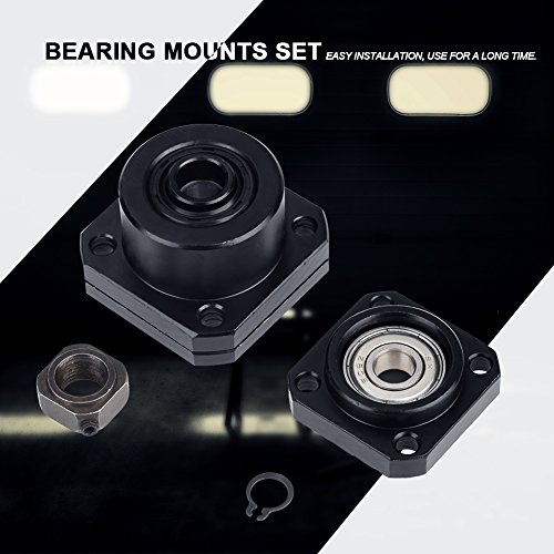 Ruspela Bal Schroef Lager 1 Set Vaste Gezweven Side End Ondersteunt Bearing Behuizing Mounts voor Ball Schroef Diameter… - Image 5