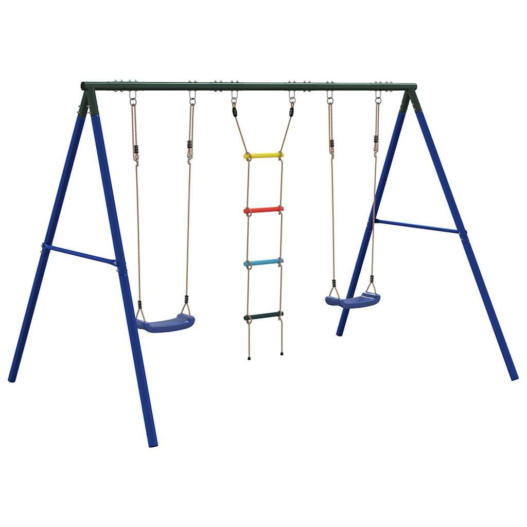 Juego de exterior con columpios y escalera