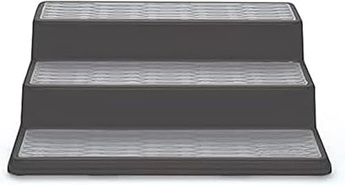 Miniatura 9 de Copco organizador antideslizante de 3 niveles para despensa, para armario de cocina, para especias, de 10 pulgadas, color carbón Carbón