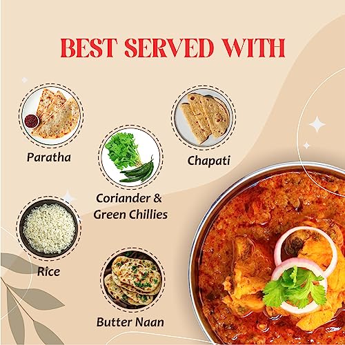 MAZAYA Heat & Eat Fully Cooked Ready To Eat Mughlai Chicken Korma (Non Veg 285Grams)