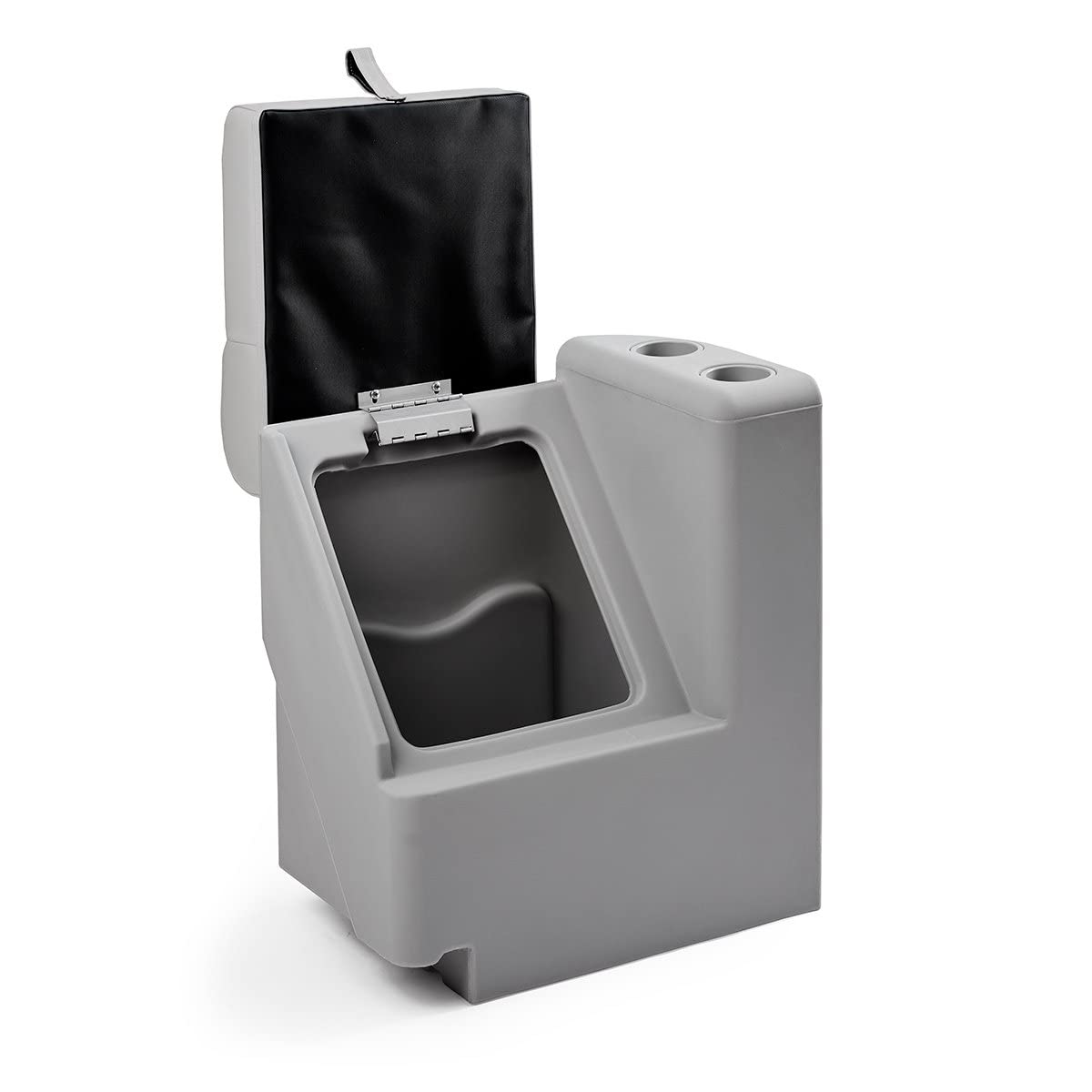 DeckMate Complete Classic Right Lean Back Seat and Base - Gray, Blue and Charcoal