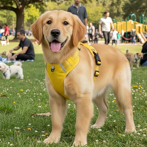 Hundegeschirr – Hunde-Weste, 1 ausbruchsichere Körperbandage für Outdoor-Übungen, verstellbarer Brustgurt mit Sicherheitsschnallen, Haustierzubehör, sicheres Welpengeschirr für Parks, Spaziergänge und – Bild 5
