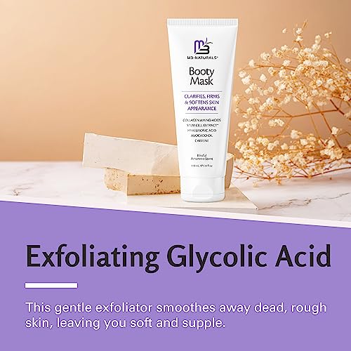 Retexturizing Booty Mask for Cellulite - Anti Cellulite Cream for Thighs and Butt Fast Acting Formula with Caffeine & Collagen - Moisturizing Toning Butt Mask for Loose Uneven & Crepey Skin, 4 fl oz