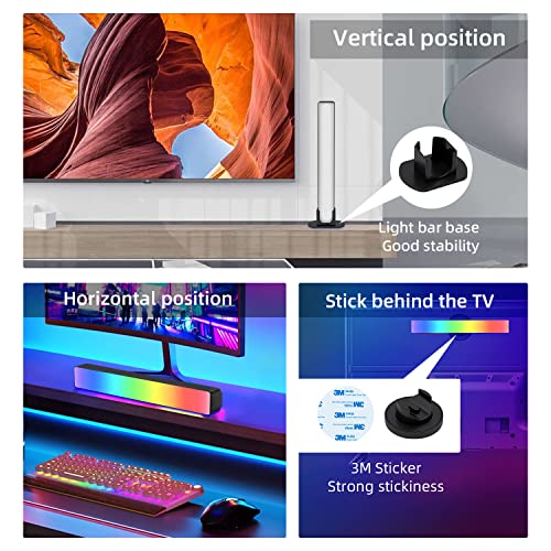 Mcbazel Smart Lighting LED Bar Lights Bars RGB con controllo APP/Telecomando Lampada d'atmosfera RGB per TV, PC, Giochi, Film, Decorazioni per la Stanza