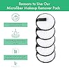 Reusable Makeup Remover Pads - 5 Large Premium Quality Microfiber Cloths for Makeup Removal, Ultra Soft & Durable, Gentle Cleansing Rounds for Face for All Skin Types, Includes Washable Bag