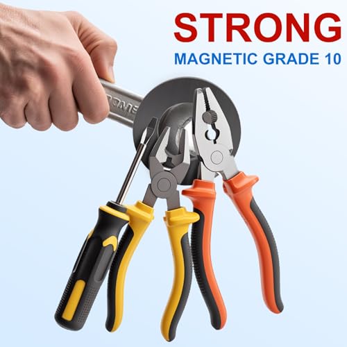 2 Pcs Large Magnet Heavy Duty, 4" OD x 2.36" ID x 0.79" Thick (100mm x 60mm x 20mm) Grade 10 Strong Ferrite Ring Round Magnets for Science Experiments, Industrial, Educational & DIY Applications - Image 4