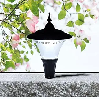 Gate Light for Home gate Main Outdoor lamp Waterproof Front Entrance led Gate Lamps IP65 Aluminium Body Grey Color (LED Included)