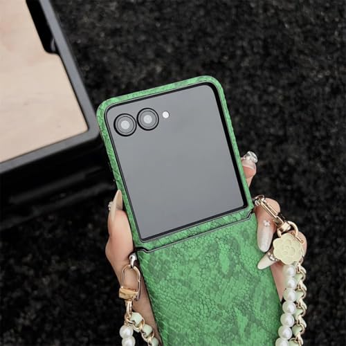 Étui Galaxy Z Flip6 gris serpent pour vos sorties avec dragonne - 5