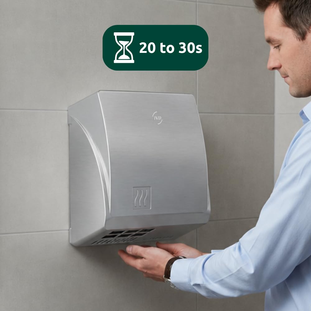 jvd master hand dryer - brushed chrome - jvd France 811414